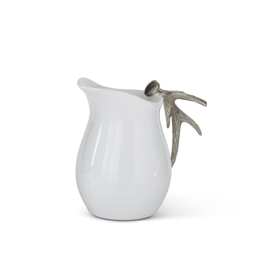 CERAMIC PITCHER WITH ANTLER HANDLE