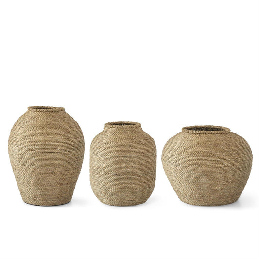 WOVEN GRASS VASES