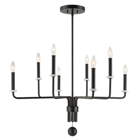 DISPLAY- EBONY ELEGANCE CHANDELIER