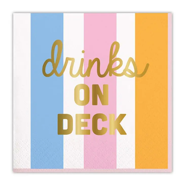 DRINKS ON DECK NAPKINS