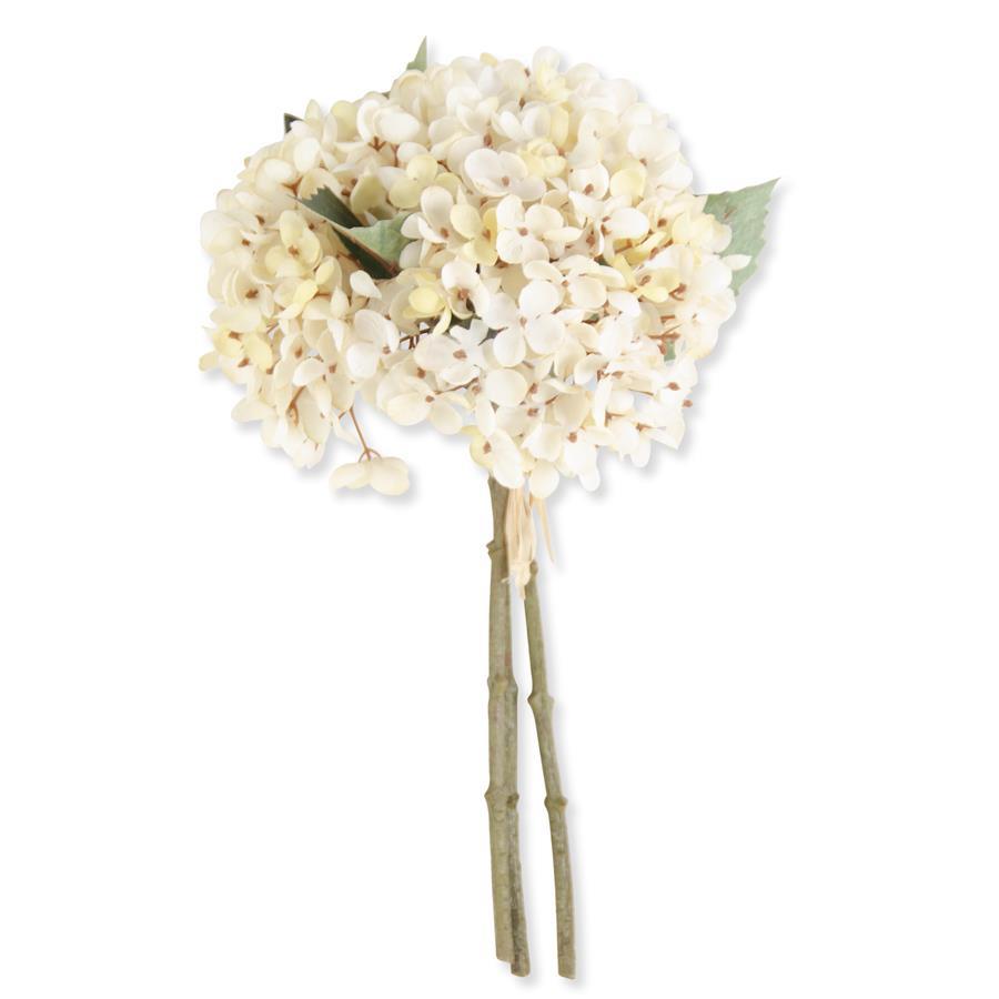 13" CREAM HYDRANGEA BUNDLE