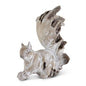 WHITEWASHED RESIN SITTING SQUIRRELS