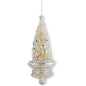 CREAM BOTTLE BRUSH TREE ORNAMENT