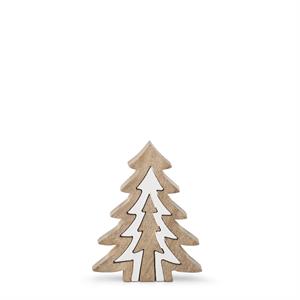 WOOD TREES WITH WHITE CENTER CUTOUT