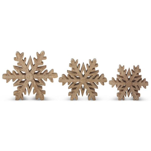 WOOD SNOWFLAKE CUTOUTS