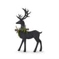 MATTE BLACK DEER WITH PINE WREATHS