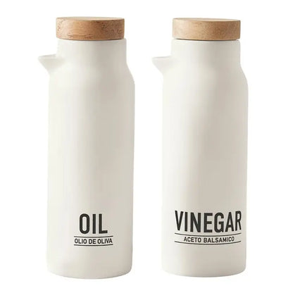 MATTE OIL & VINEGAR BOTTLE SET