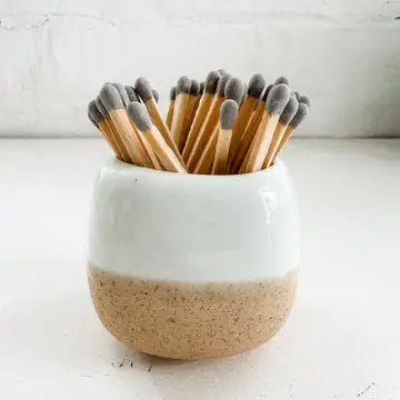 CERAMIC MATCH HOLDER WITH MATCHES