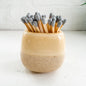 CERAMIC MATCH HOLDER WITH MATCHES