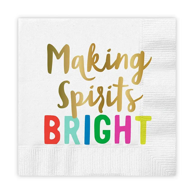 MAKING SPIRITS BRIGHT NAPKINS