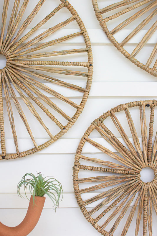 SPOKED SEAGRASS WALL ART-SET 3