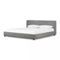 Aiden Upholstered Bedframe- King Pebble Pewter