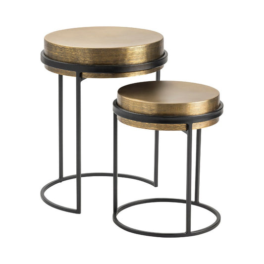 BRASS NESTING TABLES