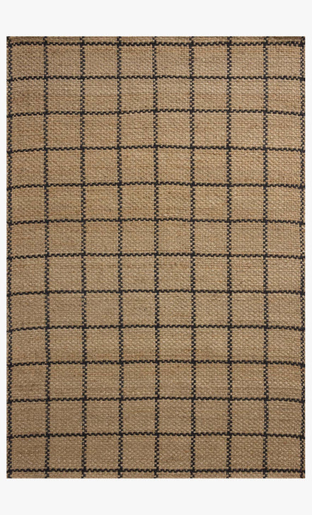 NATURAL & BLACK AREA RUG - 8X10