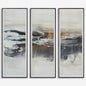 GRAPHITE HORIZON FRAMED PRINTS SET OF 3