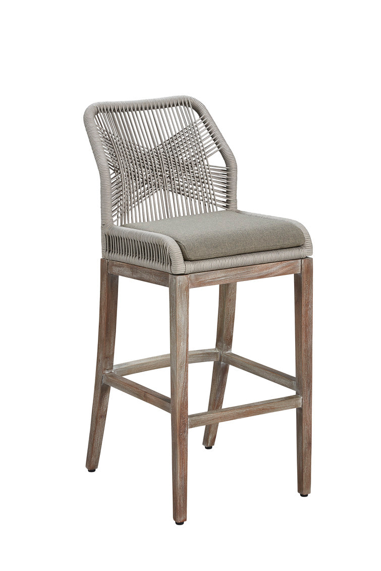 GRAY FIDDLER COUNTER STOOL