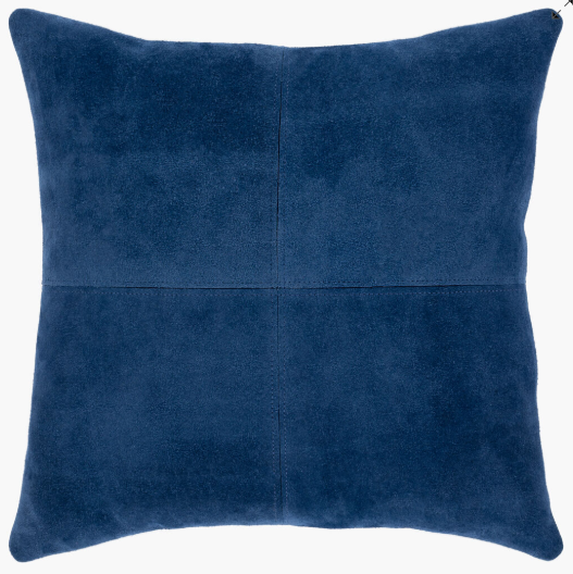 MANITOU SUEDE BLUE 20x20 PILLOW