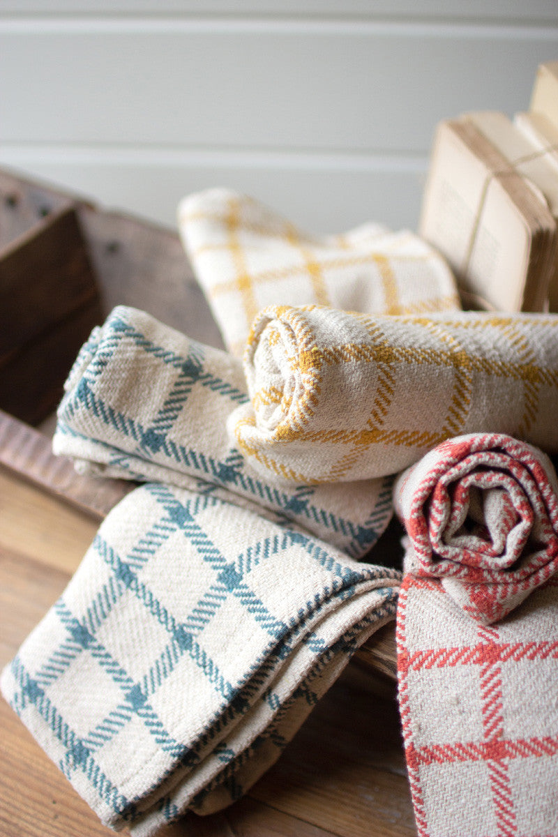 GINGHAM KITCHEN TOWELS