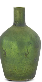 ANTIQUE GREEN MATTE VASES