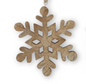 WOOD SNOWFLAKE ORNAMENTS