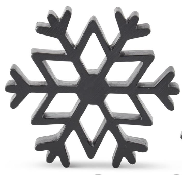 MATTE BLACK SNOWFLAKES