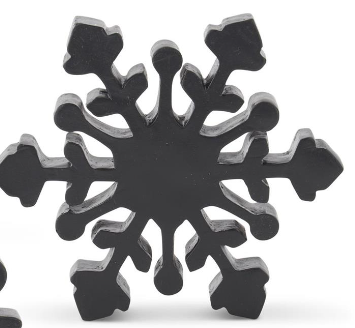 MATTE BLACK SNOWFLAKES