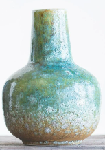 STONEWARE VASES GREEN