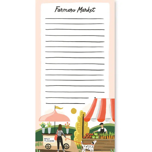 FARMERS MARKET MAGNETIC LIST NOTEPAD