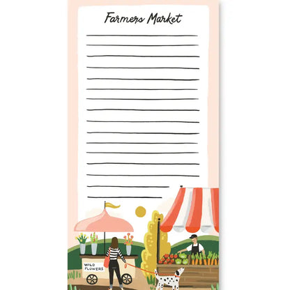 FARMERS MARKET MAGNETIC LIST NOTEPAD