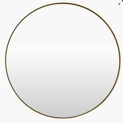 Carbon Gold Frame Mirror