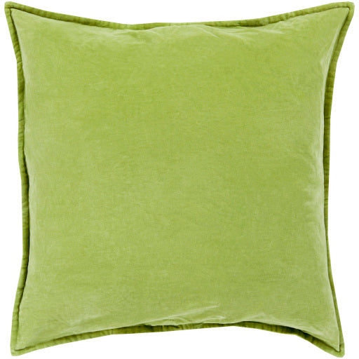 OLIVE COTTON VELVET PILLOW