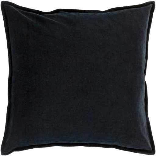 BLACK COTTON VELVET PILLOW