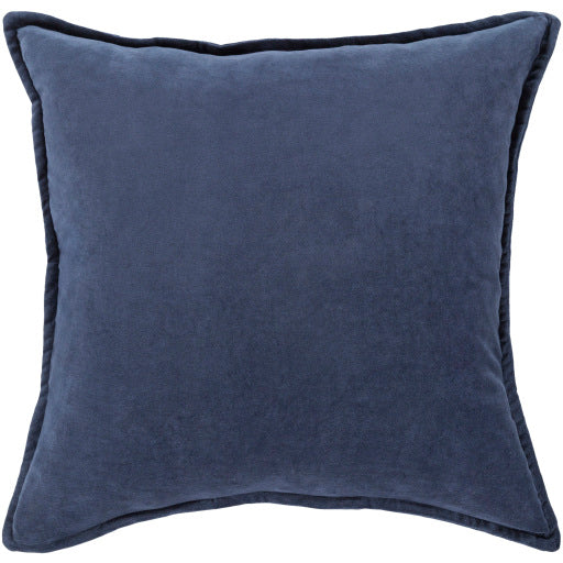 NAVY VELVET COTTON PILLOW