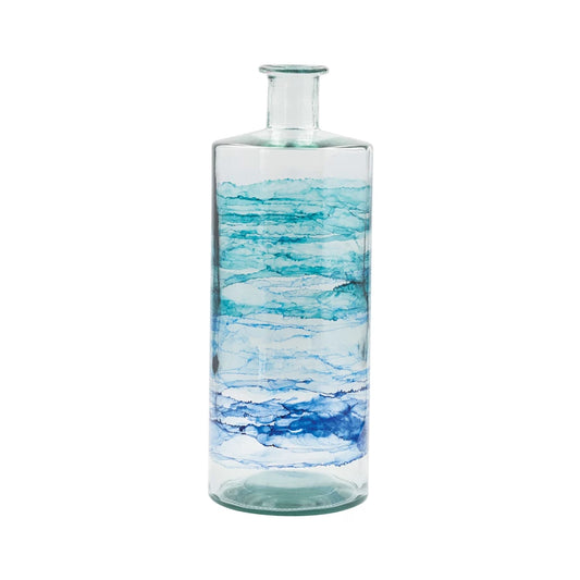 BLUE OMBRE VASE TALL