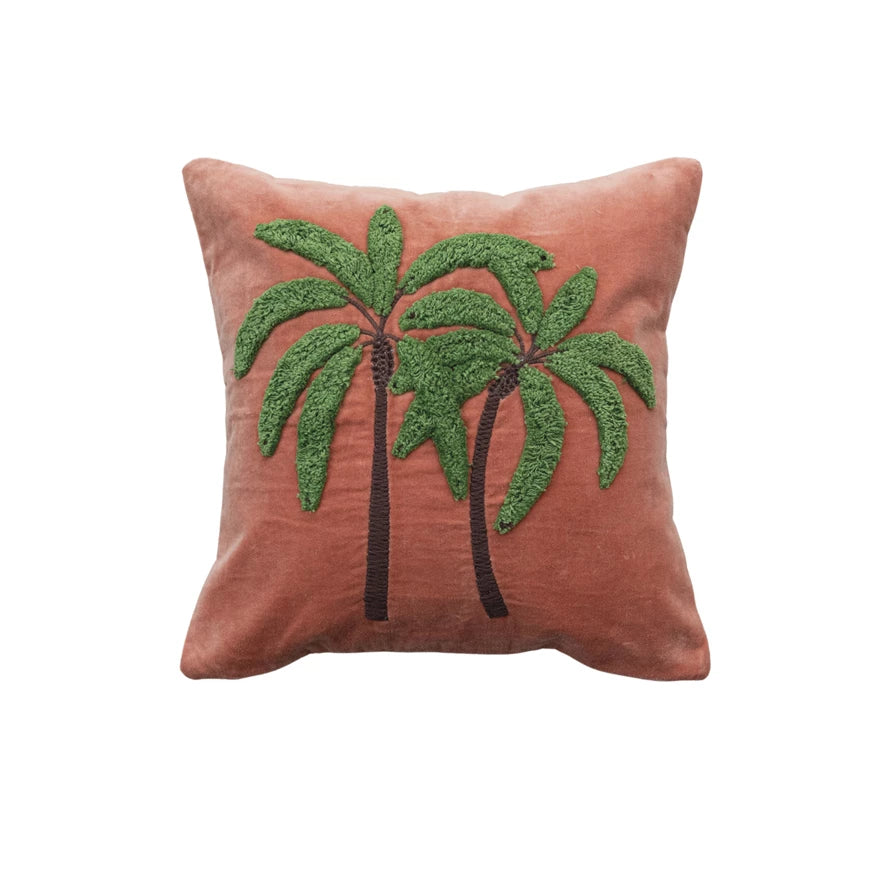 PALM TREES THROW PILLOW