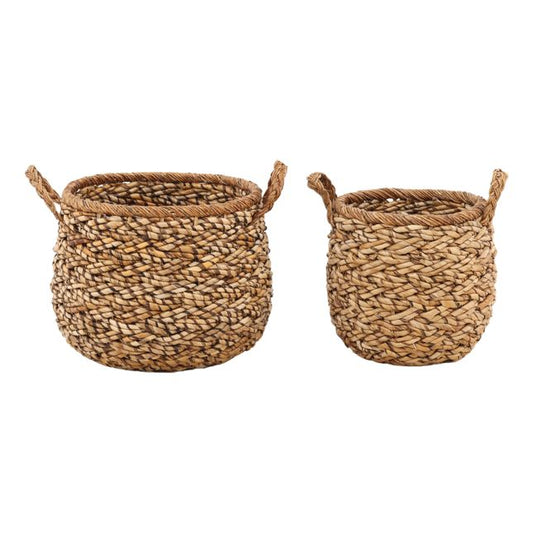 SET OF 2 NATURAL BASKETS