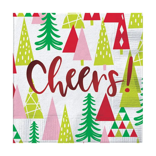 CHEERS WITH TREES NAPKINS