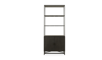 SIERRA BLACK WOOD BOOKSHELF