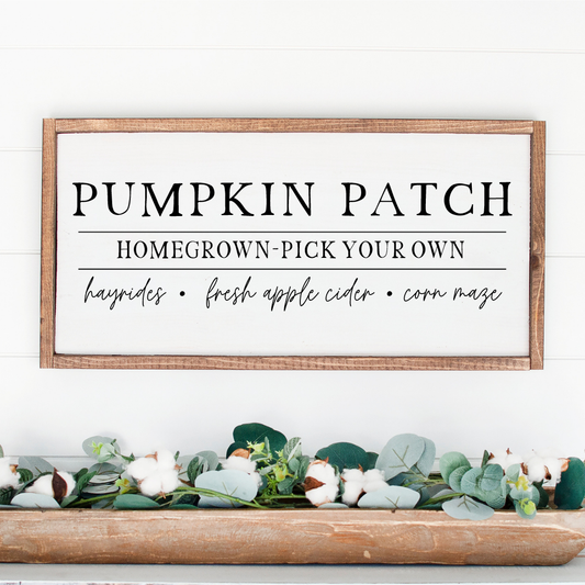 PUMPKIN PATCH WOOD SIGN