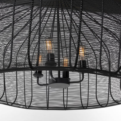 METAL MESH CHANDELIER