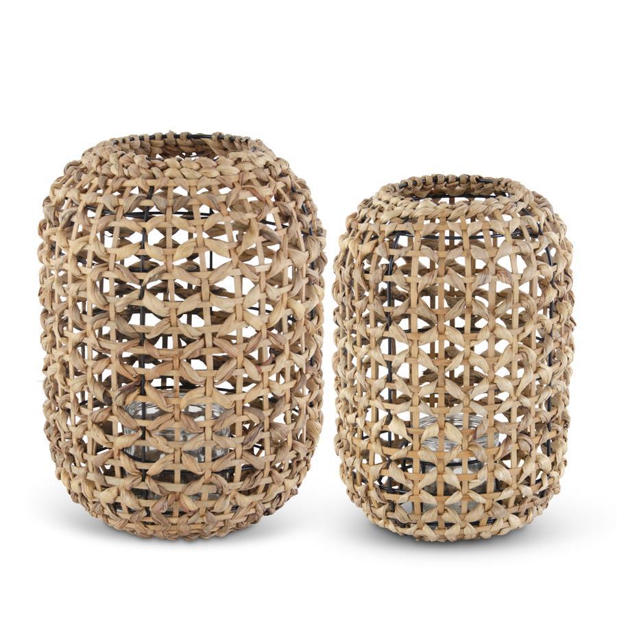 NATURAL WOVEN LANTERNS