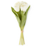 WHITE REAL TOUCH TULIP BUNDLE