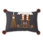 WITCH BOOT AND BROOM PILLOW