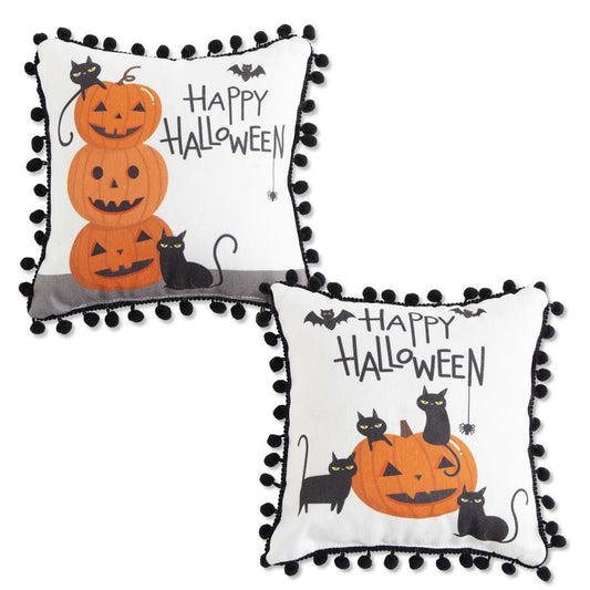 9" HAPPY HALLOWEEN PILLOWS