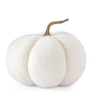 WHITE KNIT PUMPKIN