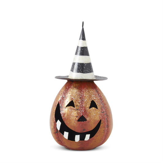 METAL JACK O LANTERN ORNAMENT