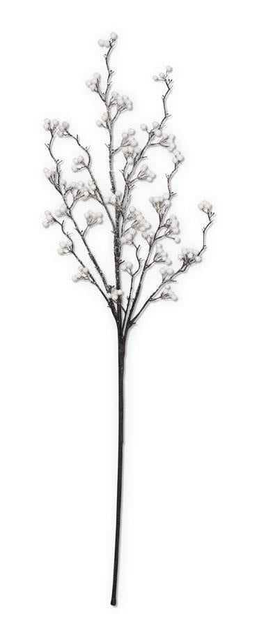 36" ICED WHITE BERRY BRANCH