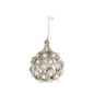 CHAMPAGNE TEARDROP ORNAMENT WITH PEARLS