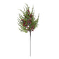 24" CYPRESS PINE ICED BERRY STEM