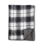 70" BLACK & CREAM PLAID TABLE RUNNER